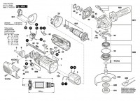 Bosch 3 603 CA2 870 PWS 1000-125 CE Angle Grinder PWS1000-125CE Spare Parts